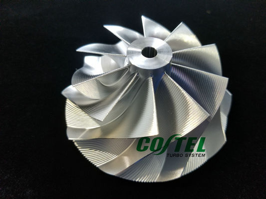GEN2 GT3076 반전 지위 압축기 바퀴 56.00/76.13mm 10의 잎 점 맷돌로 갈기